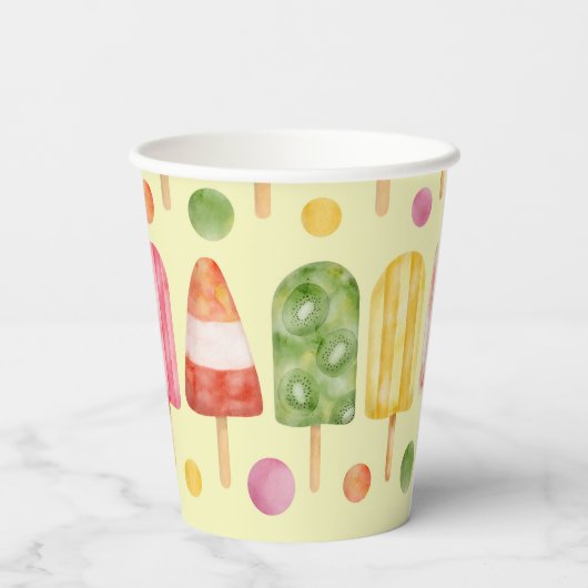 Fruir Popcicles Pappbecher (Rückseite)