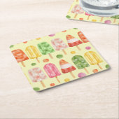 Fruir Popcicles Rechteckiger Pappuntersetzer (angewinkelt)