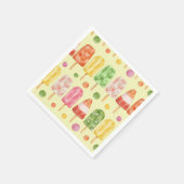 Fruir Popcicles Serviette (Ecke)