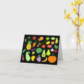Fruit and Vegetables Blank Note Card Karte (Gelbe Blume)
