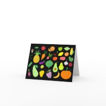Fruit and Vegetables Blank Note Card