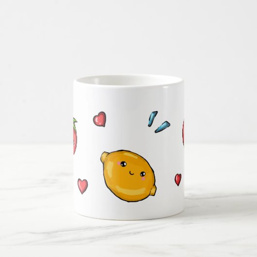 Fruit and Veggie Doodle Mug Kaffeetasse (Mittel)