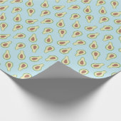 Fruit Avocado Pattern Kindergeburtstag Geschenkpapier (Ecke)