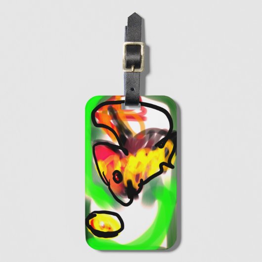 Fruit bat  art gepäckanhänger (Vorderseite Vertikal)