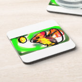 Fruit bat  art getränkeuntersetzer (Linke Seite)