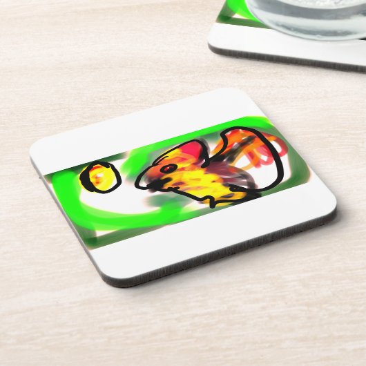 Fruit bat  art getränkeuntersetzer (Linke Seite)