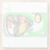 Fruit bat  art glasuntersetzer (Rückseite)