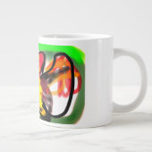 Fruit bat  art Jumbo-Tasse (Rechts)