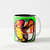 Fruit bat  art zweifarbige tasse (VorderseiteRechts)