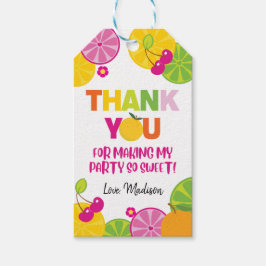 Fruit Birthday Vielen Dank, dass Sie Gift Tags Geschenkanhänger