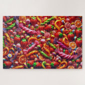 "Fruit Candy Chaos" - Jigsaw Puzzle (Horizontal)