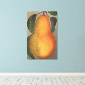 Fruit Chromo Lithograph von Bartlett Pear Leinwanddruck (Insitu (Holzboden))