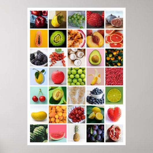 FRUIT Collage Poster (Vorne)