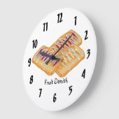 Fruit Danish Große Wanduhr (Winkel)
