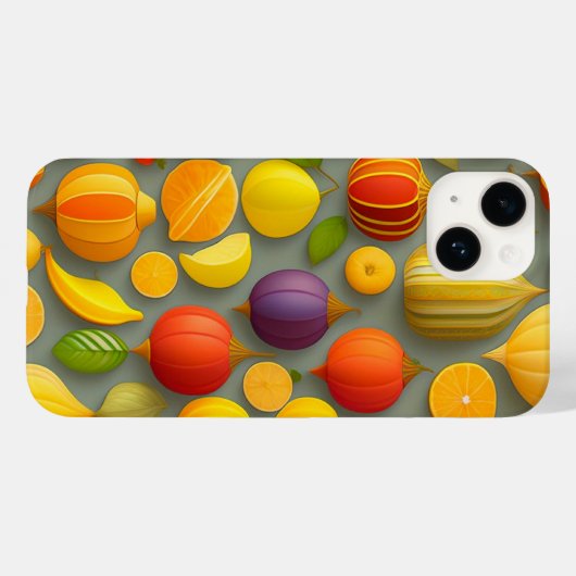 Fruit Design iPhone Case (Rückseite (Horizontal))