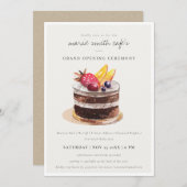 Fruit Dessert Cake Store Grand Opening Einladung (Vorne/Hinten)