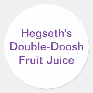 Fruit-Doosh Ped Hegseth Hankamer Artjunkhaus Yum! Runder Aufkleber