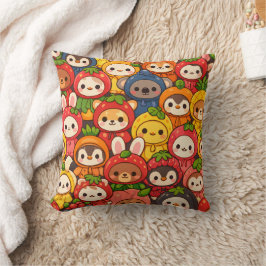 Fruit Friends Parade | Cute Animal Chibi Kissen