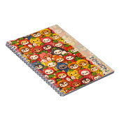 Fruit Friends Parade | Cute Animal Custom Notebook Notizblock (Rechte Seite)