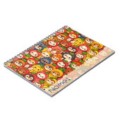 Fruit Friends Parade | Cute Animal Custom Notebook Notizblock (Linke Seite)