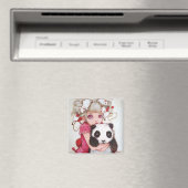 Fruit Fuzz Square Magnet (In Situ (Geschirrspüler))