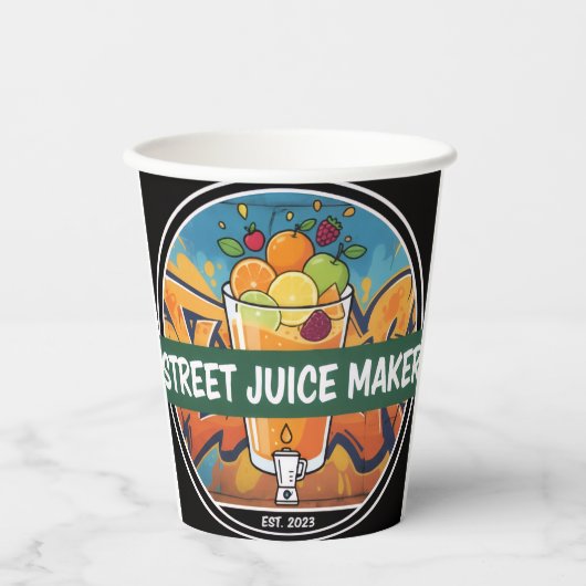 Fruit juice pappbecher (Vorderseite)