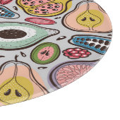 Fruit Medley: Lebhaftes, nahtloses Muster Schneidebrett (Ecke)