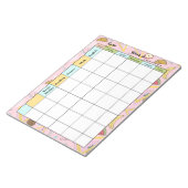 Fruit Memphis Pink Homework Assignment Notizblock (angewinkelt)
