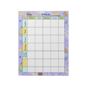 Fruit Memphis Purple Homework Assignment Notizblock (Rotiert)