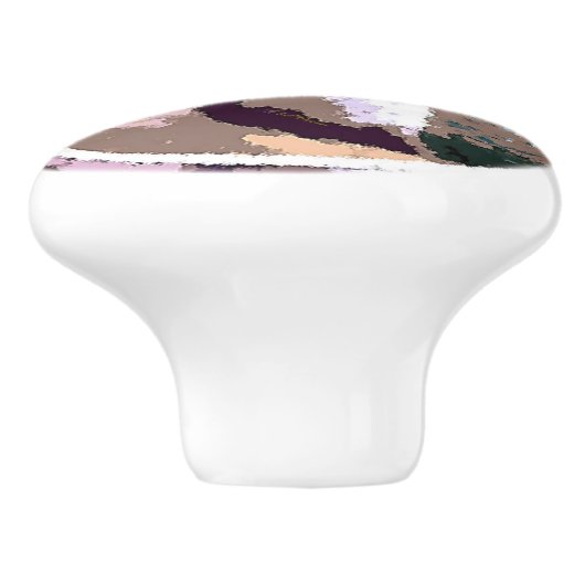 Fruit Motif Keramikknauf (Seitenansicht)