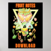 Fruit Notes Download  Poster (Vorne)