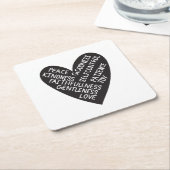 Fruit of spirit rechteckiger pappuntersetzer (angewinkelt)