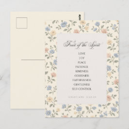 Fruit of the Spirit Galatians 5:22–23 Bible Verse  Postkarte