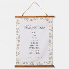 Fruit of the Spirit Galatians 5:22–23 Bible Verse  Wandteppich Mit Holzrahmen