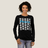 fruit of the spirit peace on blk long sleeve. Tri-Blend shirt (Volle Vorderseite)