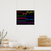 Fruit of the Spirit Poster Print Bible Scripture (Küche)