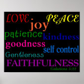 Fruit of the Spirit Poster Print Bible Scripture (Vorne)