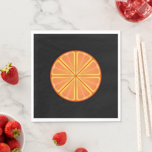Fruit Orange Slice Grafik Design Napkins Serviette (Beispiel)