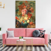 Fruit Piece, Jan Huysum - Gehen ,(1722) Leinwanddruck (Insitu (Wohnzimmer))