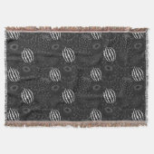 Fruit seamless pattern black and white Tropical Decke (Vorderseite)
