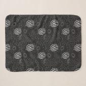 Fruit seamless pattern black and white Tropical Sherpadecke (Vorderseite (Horizontal))