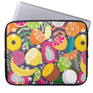 Fruit seamless pattern, collection of exotic tropi laptopschutzhülle