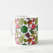 Fruit seamless pattern | Fruit surface pattern 15 Kaffeetasse (Vorderseite Links)