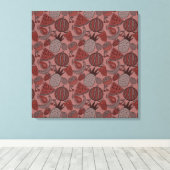 Fruit seamless pattern | Fruit surface pattern 16 Leinwanddruck (Insitu (Holzboden))