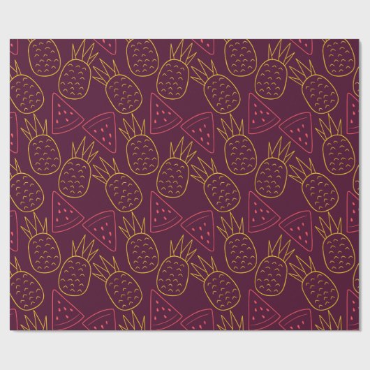 Fruit seamless pattern | Fruit surface pattern 18 Geschenkpapier (Flach)