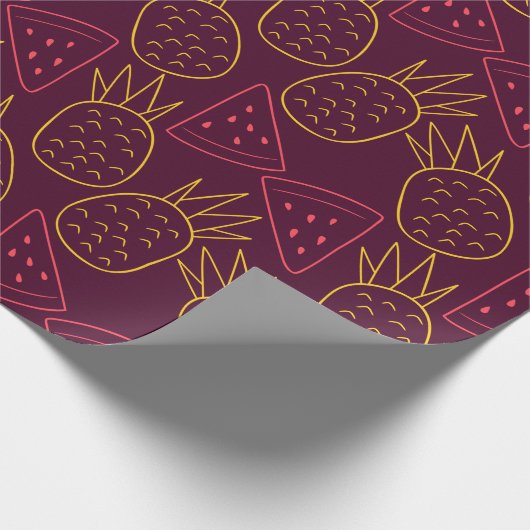 Fruit seamless pattern | Fruit surface pattern 18 Geschenkpapier (Ecke)