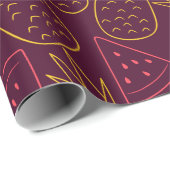 Fruit seamless pattern | Fruit surface pattern 18 Geschenkpapier (Rolleneckpunkt)