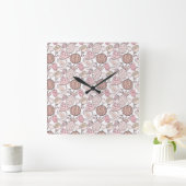 Fruit seamless pattern | Fruit surface pattern 1 Quadratische Wanduhr (Zuhause)