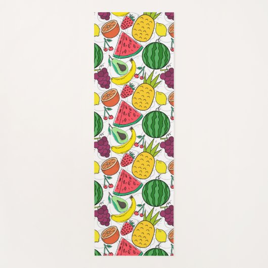 Fruit seamless pattern | Fruit surface pattern 22 Yogamatte (Vorderseite)