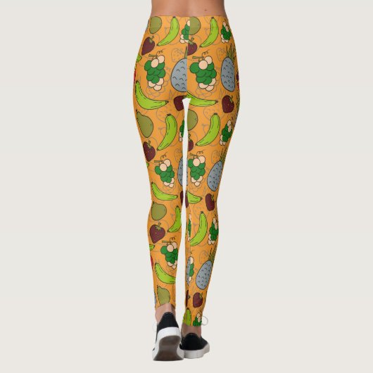 Fruit seamless pattern | Fruit surface pattern 23 Leggings (Rückseite)